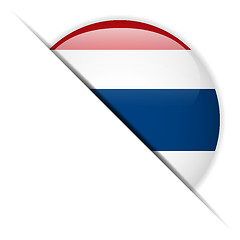 Image showing Thailand Flag Glossy Button
