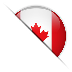 Image showing Canada Flag Glossy Button
