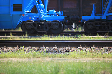 Image showing railroad rails