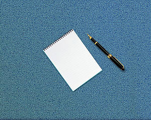 Image showing blank opened notebook