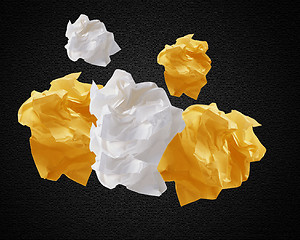 Image showing Crumpled papers