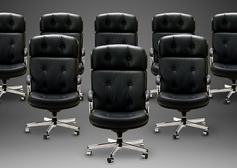 Image showing Black armchair