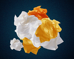 Image showing Crumpled papers