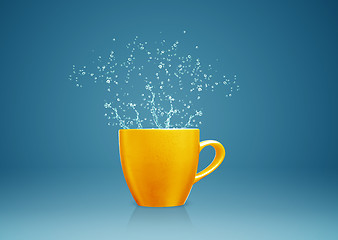Image showing mug with water splashes