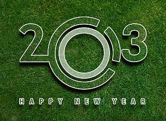 Image showing Happy new year 2013