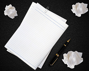Image showing Blank white paper 