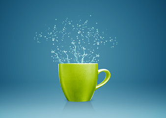 Image showing mug with water splashes