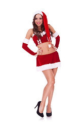 Image showing full length portrait of a sexy santa 