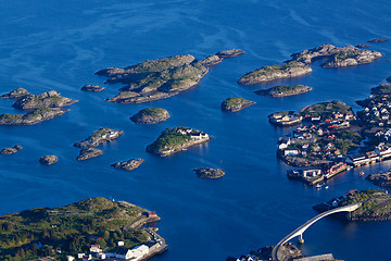 Image showing Scenic Henningsvaer on Lofoten