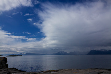 Image showing Skies above Lofoten