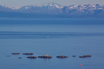 Image showing Lighthouse in norwegian sea