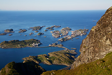 Image showing Town on islands