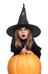 Image showing Child in halloween costume