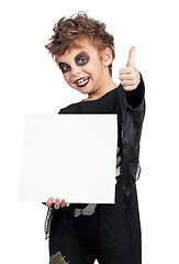 Image showing Child in halloween costume