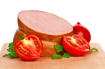Image showing Boiled sausage