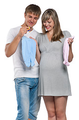 Image showing Pregnant woman with husband