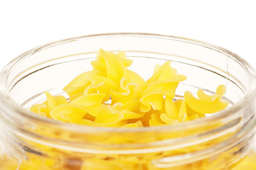 Image showing Pasta in glass pot