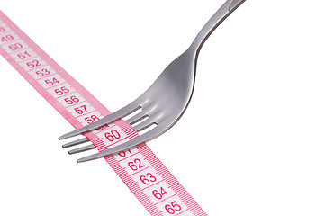 Image showing Fork with measure tape