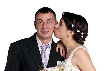 Image showing Bride and groom