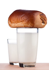 Image showing Glass of milk