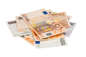 Image showing Heap of euro