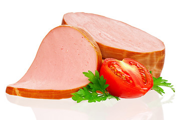 Image showing Boiled sausage