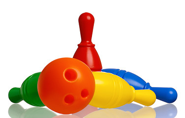 Image showing Toy bowling