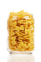 Image showing Pasta in glass pot