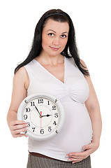 Image showing Pregnant belly clock