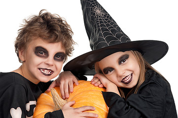 Image showing Child in halloween costume