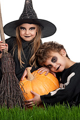 Image showing Child in halloween costume