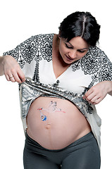 Image showing Tummy with drawing