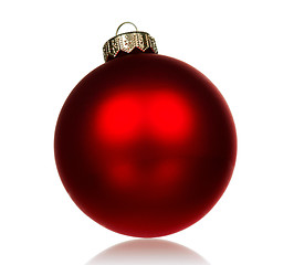 Image showing Red baubles