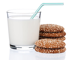 Image showing Glass of milk