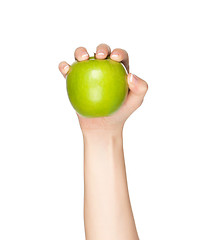 Image showing Hand with apple