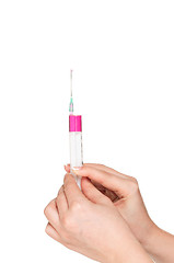 Image showing Hand with syringe