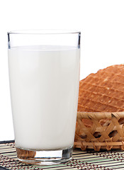 Image showing Glass of milk