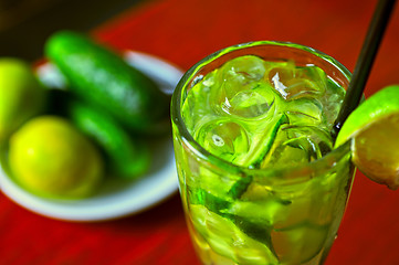 Image showing cucumber lemonade