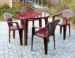 Image showing Plastic furniture