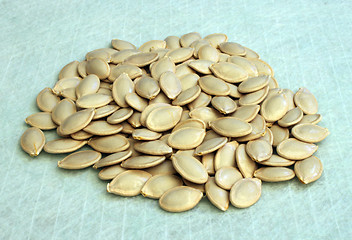 Image showing Seeds of a pumpkin