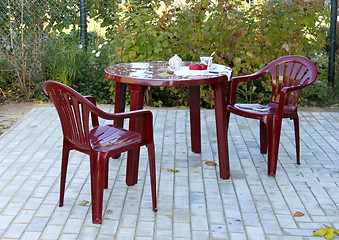 Image showing Plastic furniture