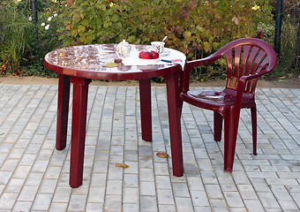 Image showing Plastic furniture