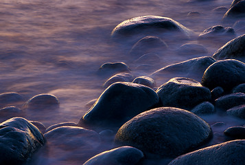 Image showing Stones in the water.