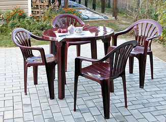 Image showing Plastic furniture