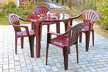 Image showing Plastic furniture