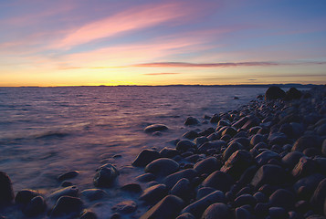 Image showing Sunset in Moelen, Norway