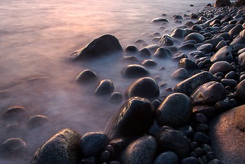 Image showing Sunset in Moelen, Norway