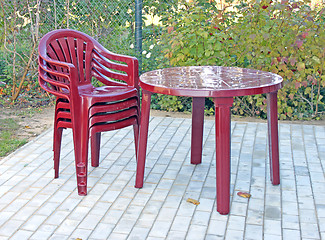 Image showing Plastic furniture