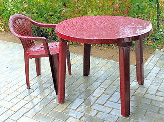 Image showing Plastic furniture