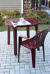 Image showing Plastic furniture